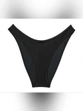 XL XXL PINK By Frankies Bikinis Golden Hour Bikini Bottom Black